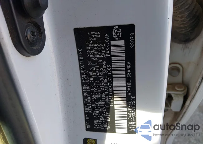 4T1BE46KX7U701606: 44175733