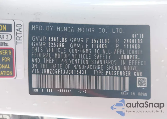 JHMZC5F1XJC015437: 44175748