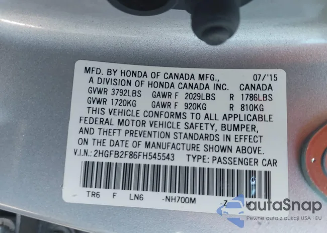 2HGFB2F86FH545543: 44175755