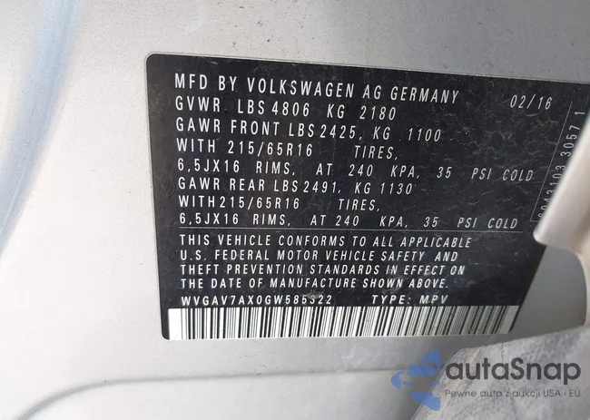 WVGAV7AX0GW585322: 44175910