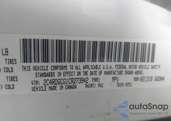 2C4RDGCG1CR273942: 44175919