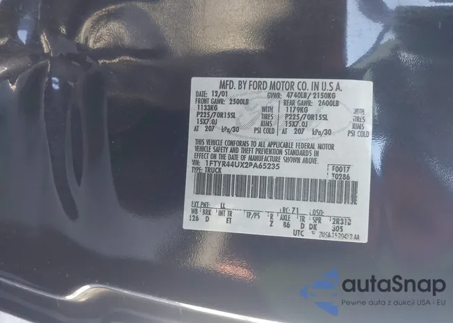 1FTYR44UX2PA65235: 44175154