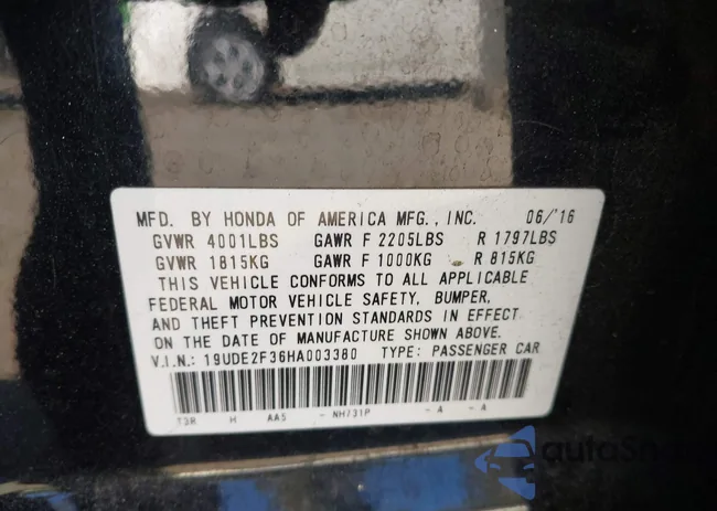 19UDE2F36HA003380: 44175224