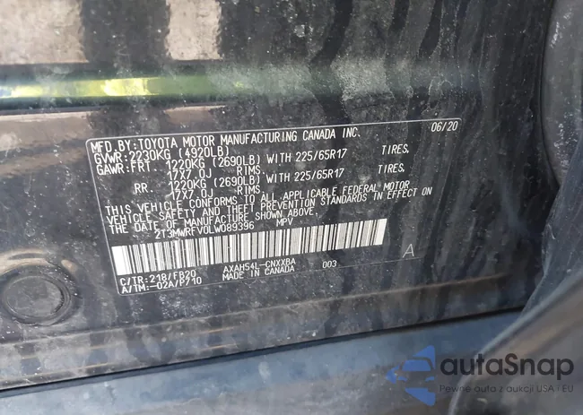 2T3MWRFV0LW089396: 44175272