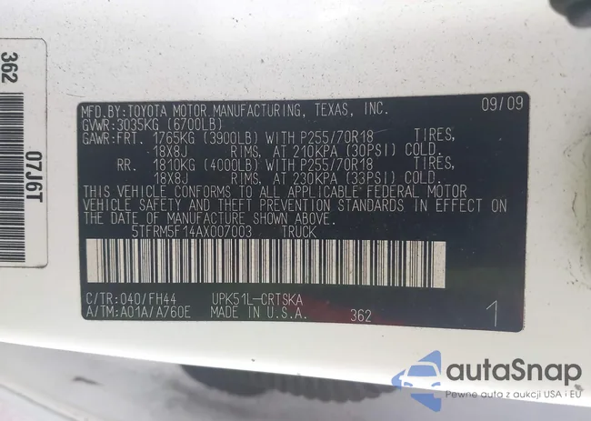 5TFRM5F14AX007003: 44176446