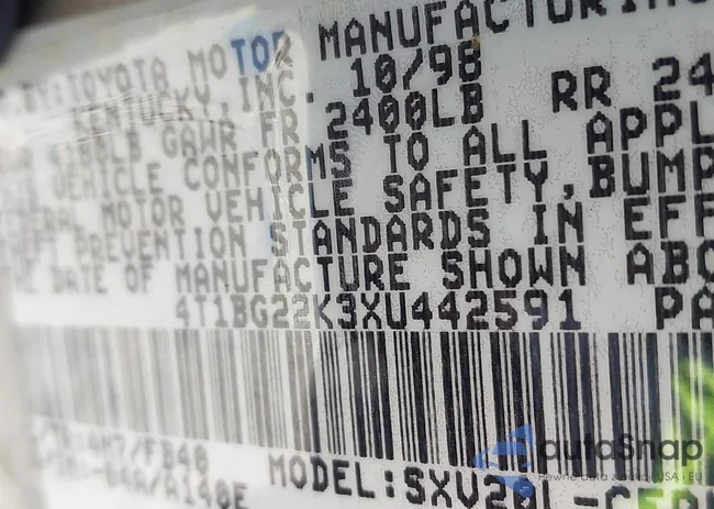 4T1BG22K3XU442591: 44176691