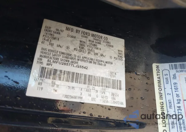 5LMFU28577LJ25542: 44176846