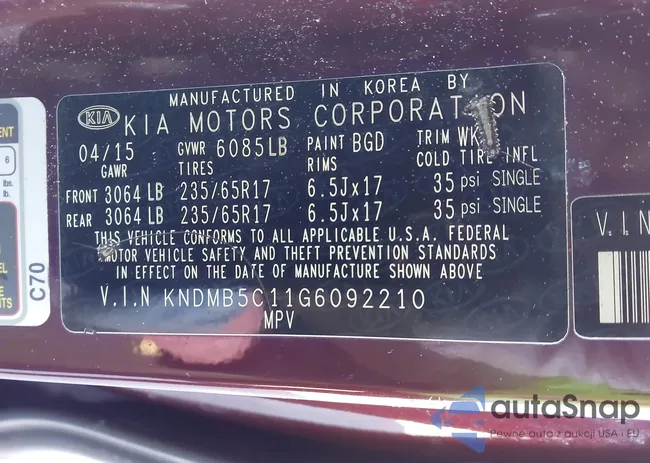 KNDMB5C11G6092210: 44176861