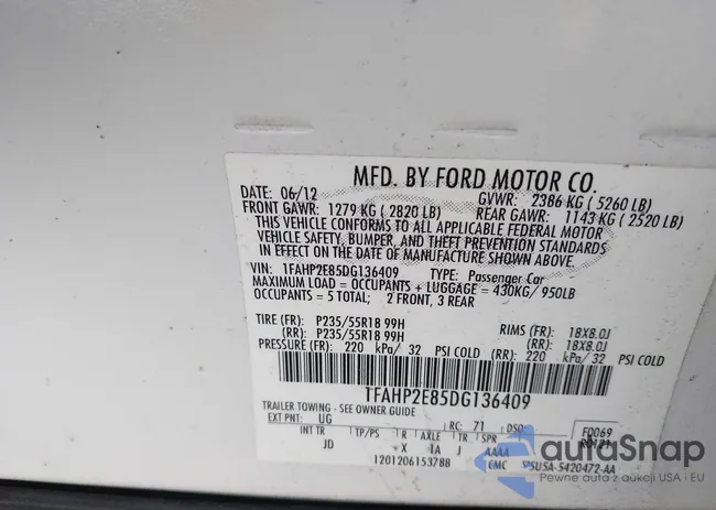 1FAHP2E85DG136409: 44176869