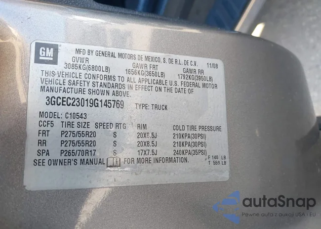 3GCEC23019G145769: 44176890