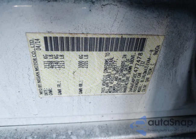 1N4AA5AP5EC477478: 44176909