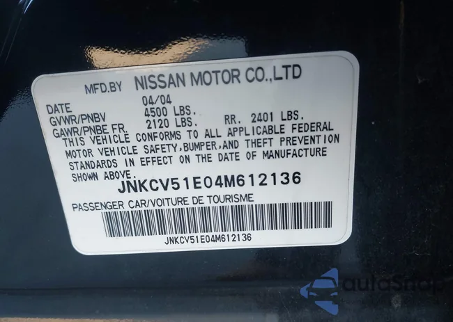 JNKCV51E04M612136: 44176934