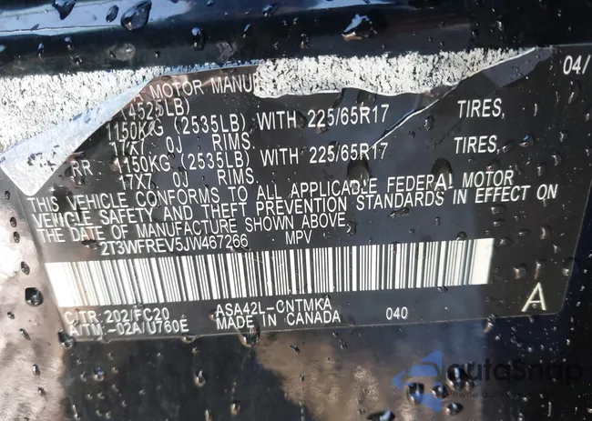 2T3WFREV5JW467266: 44177000