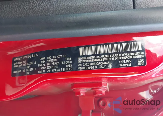 ZACCJADT2GPC84448: 44176182