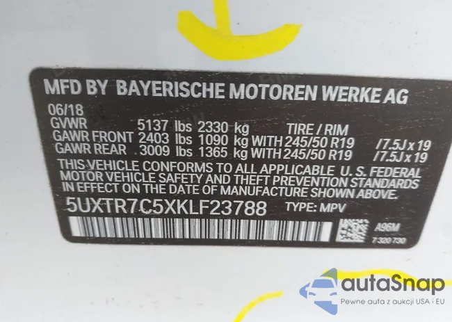 5UXTR7C5XKLF23788: 44176252