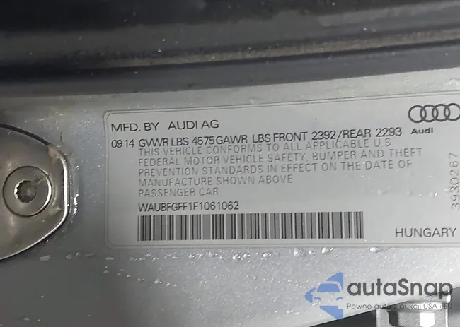 WAUBFGFF1F1061062: 44176344