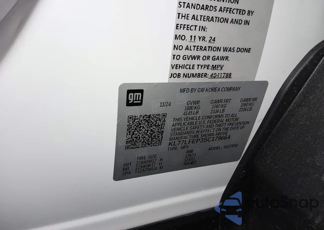 KL77LFEP3SC179664: 44176371