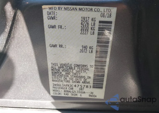 1N4AL3APXJC475783: 44177497