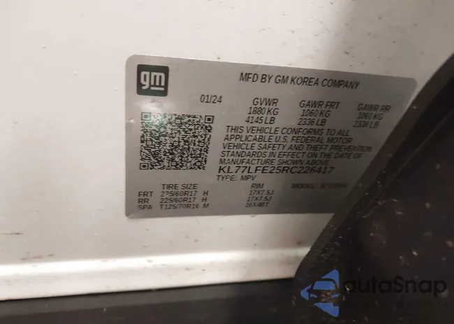 KL77LFE25RC226417: 44177558