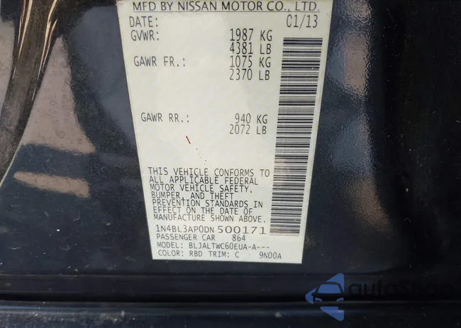 1N4BL3AP0DN500171: 44177586