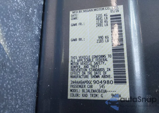 1N4AA6AP0GC904980: 44177642