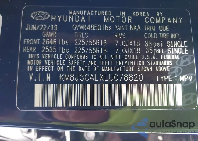 KM8J3CALXLU078820: 44177760