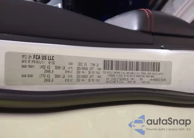 1C4SDJCT3GC465101: 44177827