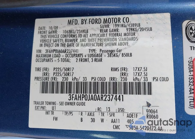 3FAHP0JA0AR237441: 44177924