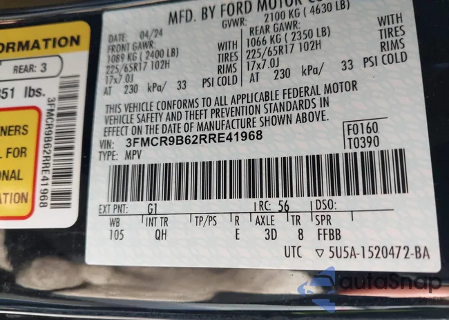 3FMCR9B62RRE41968: 44177992