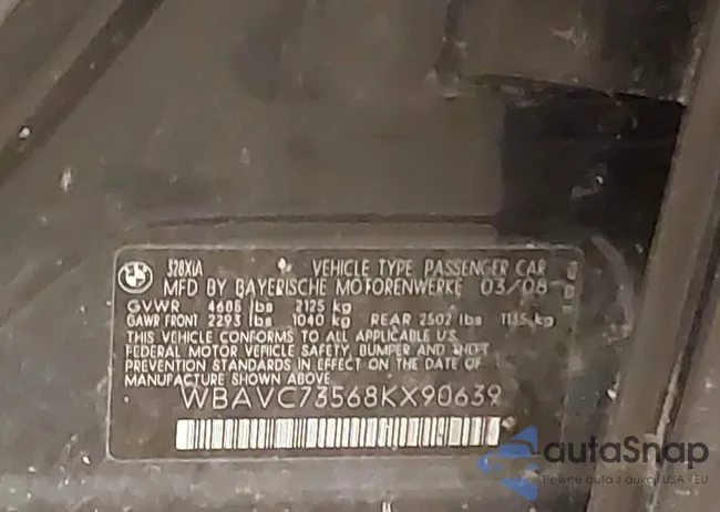 WBAVC73568KX90639: 44177108