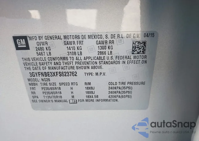 3GYFNBE3XFS623762: 44177109