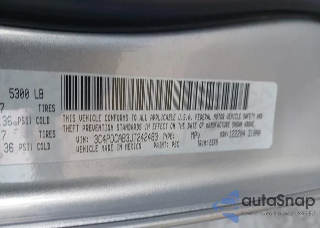 3C4PDCAB3JT242483: 44177316