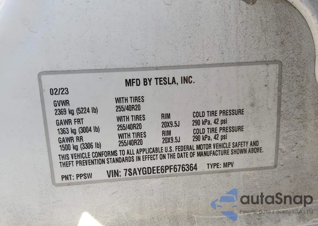 7SAYGDEE6PF676364: 44177354