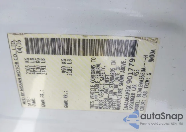 1N4AA6AP3GC901779: 44178476