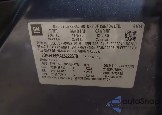 2GNFLEEK4E6222670: 44178934