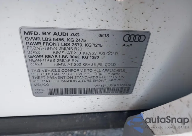 WA1BNAFY9J2209928: 44178953