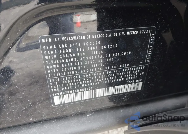 3VVMR7RM5SM055227: 44178010