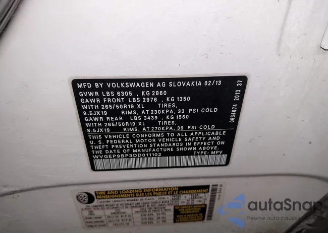 WVGEP9BP3DD011102: 44178153