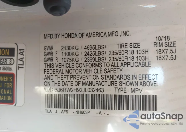 5J6RW2H92JL032463: 44178200