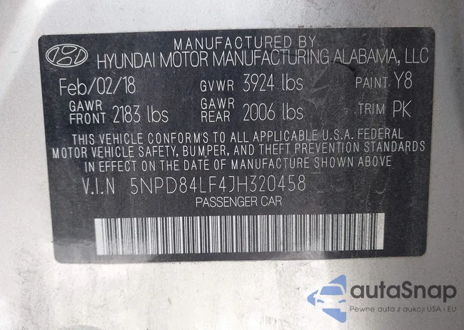 5NPD84LF4JH320458: 44178208