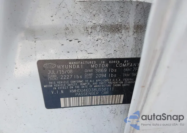 KMHDU46D38U558111: 44178281