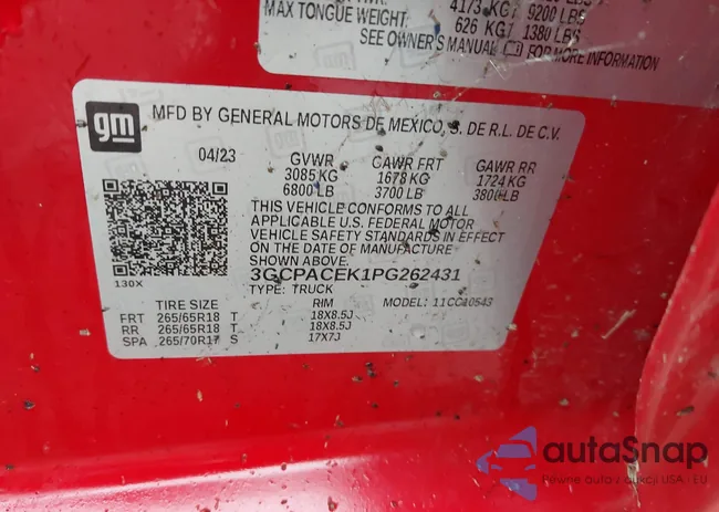 3GCPACEK1PG262431: 44178295