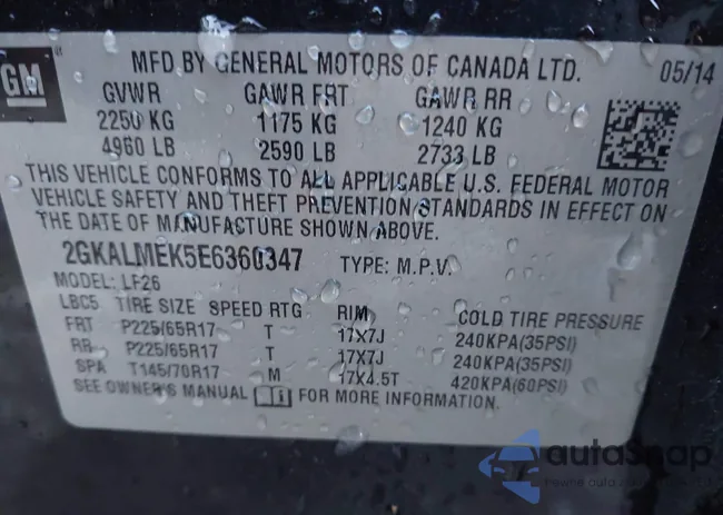 2GKALMEK5E6360347: 44179410