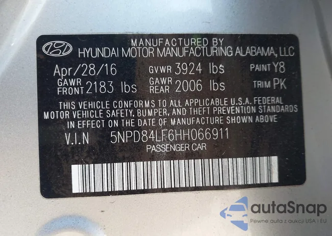 5NPD84LF6HH066911: 44179654