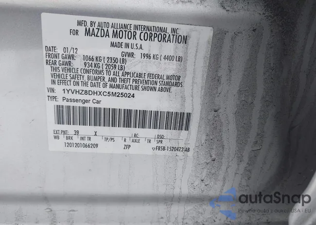 1YVHZ8DHXC5M25024: 44179871