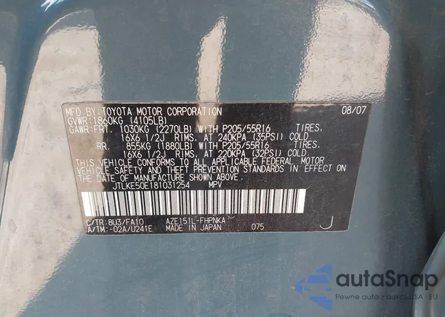 JTLKE50E181031254: 44179918