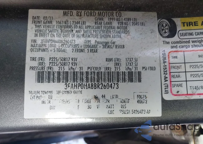 3FAHP0HA8BR260473: 44179971