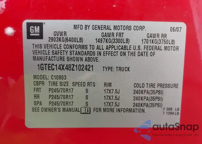 1GTEC14X48Z102421: 44179026