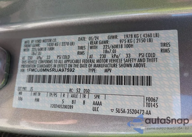 1FMCU0MN5RUA97592: 44179082