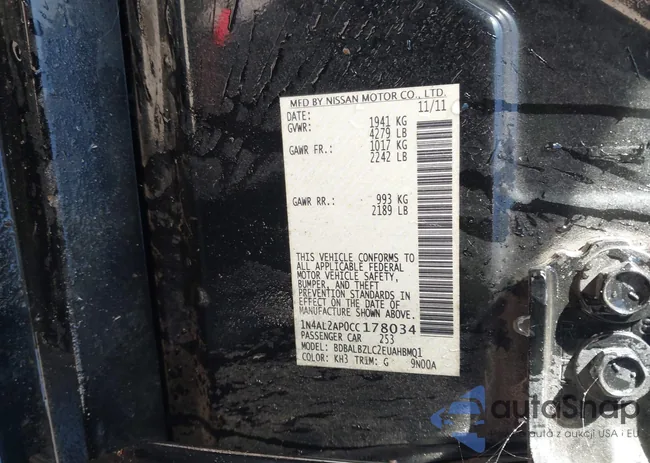 1N4AL2AP0CC178034: 44179124